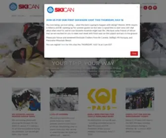 Skican.com(Ski Vacations to Canada) Screenshot