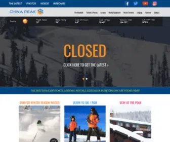 Skichinapeak.com(China Peak Mountain Resort) Screenshot