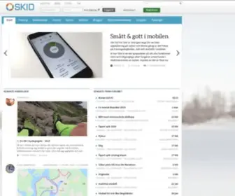 Skid.se(Längdåkarscommunity med dagbok) Screenshot