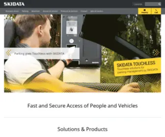 Skidata.sk(Fast and secure Access of People and Vehicles) Screenshot