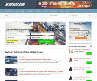 Skidresor.com(Allt om skidresor och skidsemester) Screenshot
