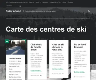 Skierafond.com(Skier à fond) Screenshot