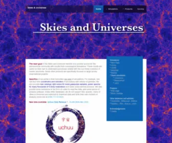 Skiesanduniverses.org(Skies &amp; Universes) Screenshot
