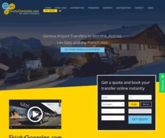 Skiidygonzales.com(Geneva Airport Transfers to Morzine) Screenshot