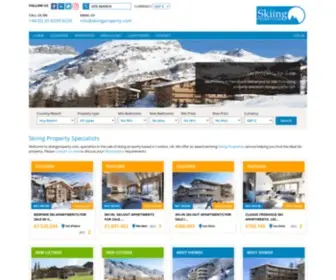 Skiingproperty.com(Skiing Property for sale) Screenshot
