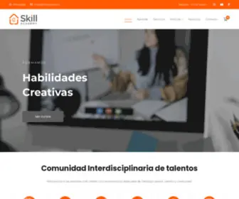 Skillacademy.cl(Desarrolla tus habilidades creativas para la vida personal y profesional) Screenshot