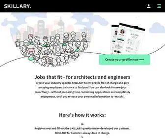 Skillary.io(Career gateway for individuals and corporates engaged in the planning and building industry) Screenshot