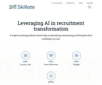 Skillate.com(AI Recruitment Platform) Screenshot