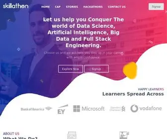 Skillathon.co(Online Data Training Courses for Professionals) Screenshot