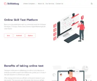 Skilldebug.com(Online Skill Test Platform) Screenshot