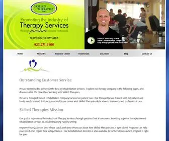 Skilledtherapies.com(Physical, Occupational & Speech Therapy) Screenshot