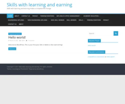 Skillguru.pk(Skills with learning and earning make a complete life change) Screenshot