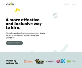 Skillist.co(Connecting untapped talent to in) Screenshot