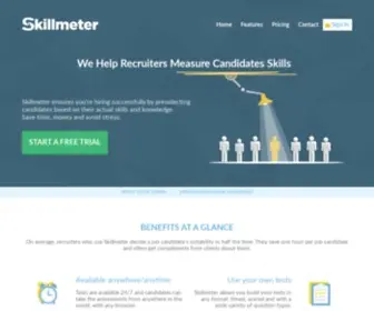 Skillmeter.com(Online Skills Testing Platform For Recruiters) Screenshot