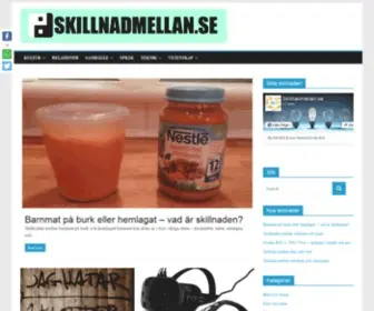 Skillnadmellan.se(Skillnad mellan) Screenshot