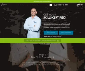 Skillscertified.com.au(RPL Assessments & Training Sydney) Screenshot