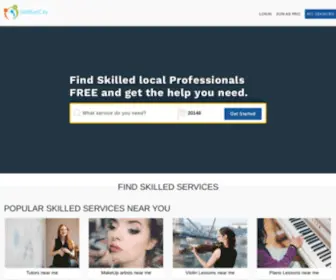 Skillsetcity.com(Find Skilled Pro and Expert for any service needs Free Near Me ValueEgg) Screenshot