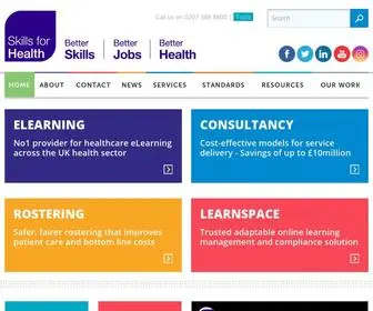 Skillsforhealth.org.uk(Skills for Health) Screenshot