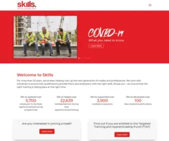 Skills.org.nz(Home of Apprenticeship) Screenshot