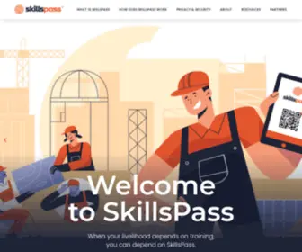 Skillspass.com(Home) Screenshot