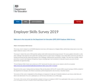 Skillssurvey.co.uk(Employer Skills Survey 2019) Screenshot