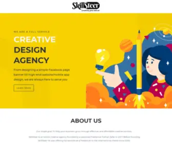 Skillsteer.com(Online Design Agency) Screenshot