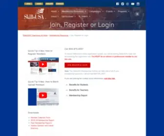 Skillsusa-Register.org(SkillsUSA's Registration System) Screenshot