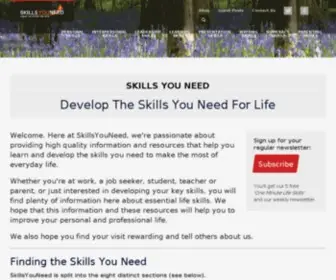 Skillsyouneed.co.uk(Skills You Need) Screenshot