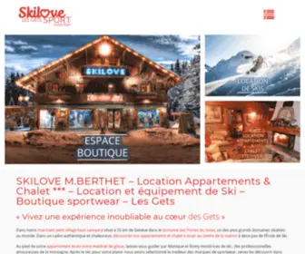 Skilove.fr(CHALET SKILOVE) Screenshot