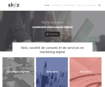 Skilz.fr(Société de conseils & services en marketing internet) Screenshot