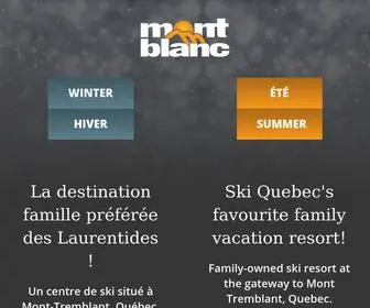 Skimontblanc.com(Ski Quebec) Screenshot