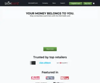 Skimsafe.co.uk(SkimSafe®) Screenshot