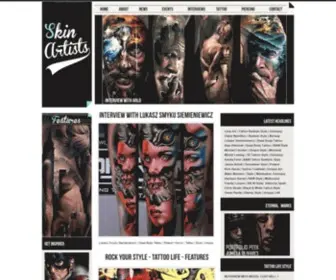 Skin-Artists.com(Tattoo Magazine) Screenshot