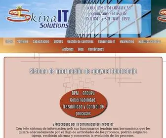 Skinait.com(Soluciones informáticas optimizando el uso del software libre en la web) Screenshot