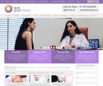 Skinalive.in(Best Skin Clinic Delhi Gurgaon) Screenshot