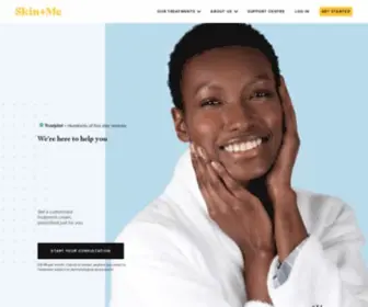 Skinandme.com(Personalised skin treatment to treat acne and skin) Screenshot