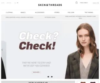 Skinandthreads.com(Designer Fashion) Screenshot