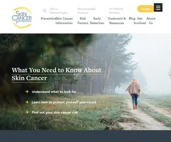 Skincancer.org(The Skin Cancer Foundation Official Website) Screenshot