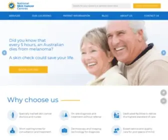 Skincancercentres.com.au(National Skin Cancer Centres in Australia) Screenshot