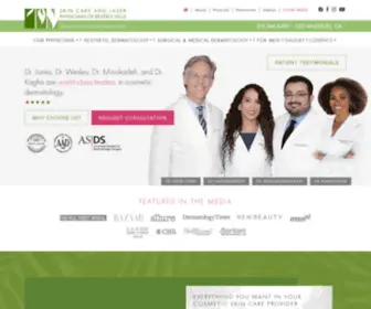 Skincareandlaser.com(Skin Care and Laser Physicians of Beverlyhills) Screenshot