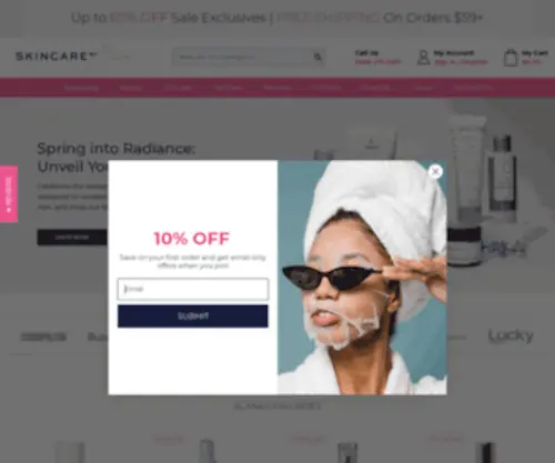 Skincarebyalana.com(Buy Skin Care Products) Screenshot