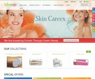 Skincareex.com(Affordable price on high quality skin care products) Screenshot