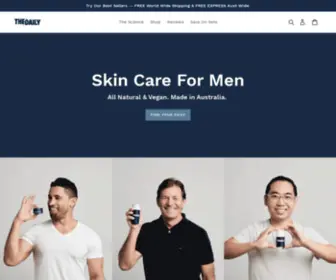 Skincareformen.com.au(Skin Care For Men) Screenshot