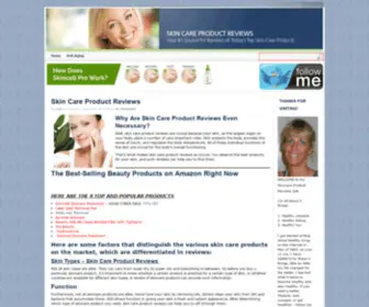 Skincareproductreviews1.com(Skincare Product Reviews) Screenshot