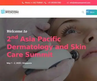 Skincaresummit.com(Asia Pacific Dermatology Conference in Singapore) Screenshot