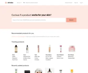 Skindex.ai(Your Personalized Skincare and Cosmetics Companion) Screenshot