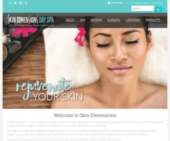 Skindimensionsdayspa.com(Skin Dimensions) Screenshot