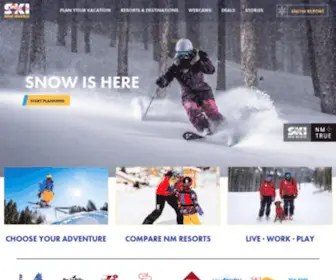 Skinewmexico.com(Skiing and Snowboarding in the Land of Enchantment) Screenshot