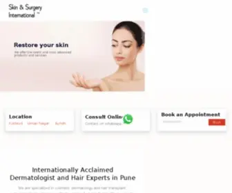 Skinhairsurgery.com(Dermatologist in Pune) Screenshot