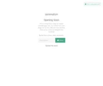 Skinimalism.co.uk(skinimalism) Screenshot